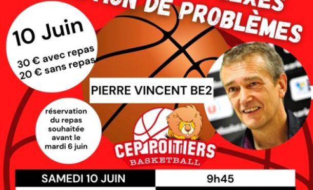 Affiche de la journée avec Pierre Vincent