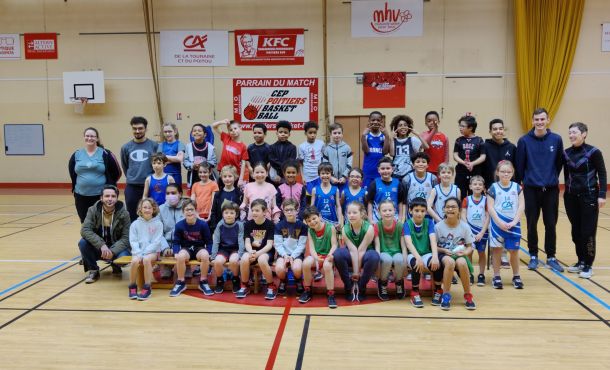 Les enfants qui ont participé au plateau U9 du 19 mars