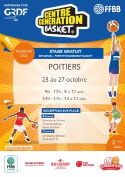 Centre Génération Basket Toussaint 2023