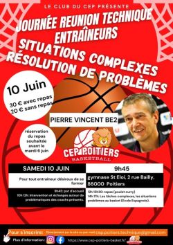 Affiche de la journée avec Pierre Vincent